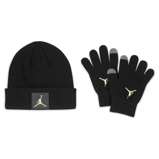 Jordan Παιδικό σετ σκουφάκι & γάντια Metal Jumpman Patch Beanie Set